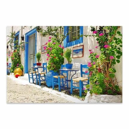 Βρες το Πίνακας σε καμβά "Greek Street Tavern" Megapap ψηφιακής εκτύπωσης 60x40x3εκ. σε μοναδική τιμή στο clickforshop.gr