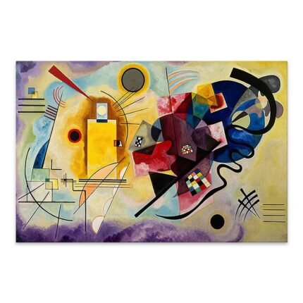 Βρες το Πίνακας σε καμβά "Yellow Red Blue" Megapap ψηφιακής εκτύπωσης 70x50x3εκ. σε μοναδική τιμή στο clickforshop.gr