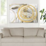 Πίνακας σε καμβά "Exotic Circles" Megapap ψηφιακής εκτύπωσης 140x100x3εκ. - Image 2