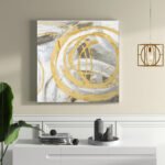 Πίνακας σε καμβά "Exotic Circles" Megapap ψηφιακής εκτύπωσης 50x50x3εκ. - Image 2