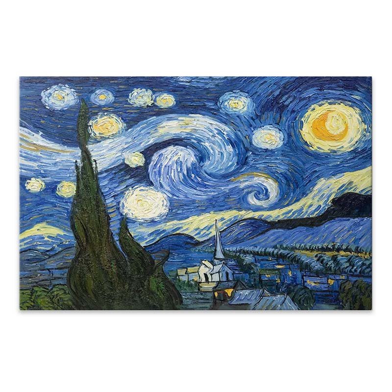 Πίνακας σε καμβά "Starry Night" Megapap ψηφιακής εκτύπωσης 100x70x3εκ. Βρες το Πίνακας σε καμβά "Starry Night" Megapap ψηφιακής εκτύπωσης 100x70x3εκ. σε μοναδική τιμή στο clickforshop.gr