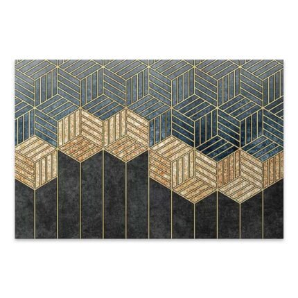 Βρες το Πίνακας σε καμβά "Golden Cubes" Megapap ψηφιακής εκτύπωσης 100x70x3εκ. σε μοναδική τιμή στο clickforshop.gr