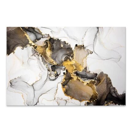 Βρες το Πίνακας σε καμβά "Abstract Golden Dream" Megapap ψηφιακής εκτύπωσης 140x70x3εκ. σε μοναδική τιμή στο clickforshop.gr