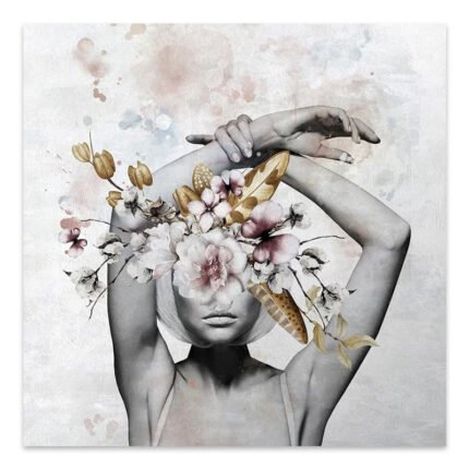 Βρες το Πίνακας σε καμβά "Hidden Face" Megapap ψηφιακής εκτύπωσης 100x100x3εκ. σε μοναδική τιμή στο clickforshop.gr