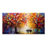 Βρες το Πίνακας σε καμβά "Piano in Colorful Forest" Megapap ψηφιακής εκτύπωσης 120x60x3εκ. σε μοναδική τιμή στο clickforshop.gr