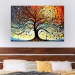 Πίνακας σε καμβά "Dream Tree" Megapap ψηφιακής εκτύπωσης 125x80x3εκ. - Image 2