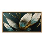 Βρες το Πίνακας σε καμβά "Exotic Flower" Megapap ψηφιακής εκτύπωσης με κορνίζα χρώμα χρυσό 140x70x3εκ. σε μοναδική τιμή στο clickforshop.gr