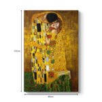 Πίνακας σε καμβά "The Kiss" Megapap ψηφιακής εκτύπωσης 80x125x3εκ. - Image 3