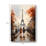 Πίνακας σε καμβά "Autumn in Paris" Megapap ψηφιακής εκτύπωσης 70x100x3εκ. - Image 3