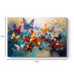 Πίνακας σε καμβά "Festival of Butterflies" Megapap ψηφιακής εκτύπωσης 100x70x3εκ. - Image 3