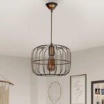 Φωτιστικό οροφής Cassie Megapap E27 μεταλλικό μονόφωτο χρώμα χρυσό Ø25x60εκ. - Image 2