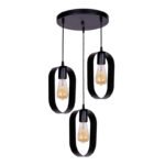 Βρες το Φωτιστικό οροφής Mordo Megapap E27 μεταλλικό τρίφωτο χρώμα μαύρο 40x40x70εκ. σε μοναδική τιμή στο clickforshop.gr