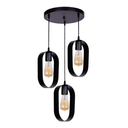 Βρες το Φωτιστικό οροφής Mordo Megapap E27 μεταλλικό τρίφωτο χρώμα μαύρο 40x40x70εκ. σε μοναδική τιμή στο clickforshop.gr