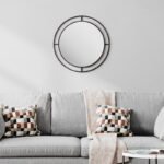 Καθρέπτης τοίχου Bubble Megapap αλουμινίου χρώμα μαύρο 57x2x57εκ. - Image 2