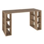 Γραφείο εργασίας Colmar Megapap χρώμα ανοιχτό καρυδί 140x60x75εκ - Image 4