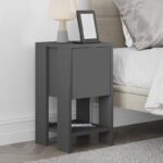 Βρες το Κομοδίνο Ema Megapap χρώμα ανθρακί 30x30x55εκ. σε μοναδική τιμή στο clickforshop.gr