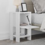 Κομοδίνο Ema Megapap χρώμα λευκό 30x30x55εκ. - Image 2