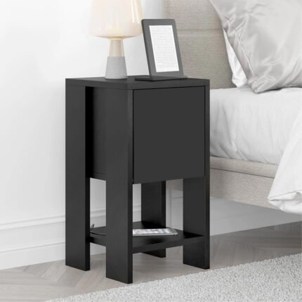 Βρες το Κομοδίνο Ema Megapap χρώμα μαύρο 30x30x55εκ. σε μοναδική τιμή στο clickforshop.gr