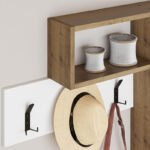 Κρεμάστρα τοίχου Game Megapap χρώμα sapphire oak - λευκό 99,5x15x61εκ. - Image 4