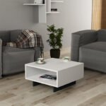 Τραπεζάκι σαλονιού Hola Megapap χρώμα λευκό - ανθρακί 60x60x32εκ. - Image 4
