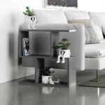 Τραπεζάκι βοηθητικό Homemania Megapap χρώμα ανθρακί 60x20x60εκ. - Image 4