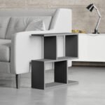 Τραπεζάκι βοηθητικό Homemania Megapap χρώμα ανθρακί 60x20x60εκ. - Image 5