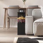 Τραπεζάκι βοηθητικό Homemania Megapap χρώμα μαύρο 60x20x60εκ. - Image 2