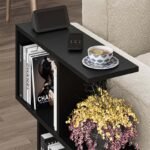 Τραπεζάκι βοηθητικό Homemania Megapap χρώμα μαύρο 60x20x60εκ. - Image 3