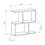 Τραπεζάκι βοηθητικό Homemania Megapap χρώμα μαύρο 60x20x60εκ. - Image 5