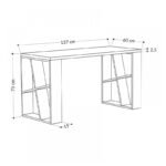 Γραφείο εργασίας Honey Megapap χρώμα λευκό 137x60x75εκ - Image 3