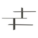 Ραφιέρα τοίχου Leo Megapap χρώμα ανθρακί 123x22x80εκ. - Image 3