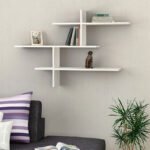 Βρες το Ραφιέρα τοίχου Leo Megapap χρώμα λευκό 123x22x80εκ. σε μοναδική τιμή στο clickforshop.gr