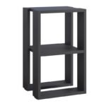 Κομοδίνο - Τραπεζάκι βοηθητικό Lonie Megapap χρώμα ανθρακί 34x30x55εκ. - Image 5