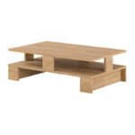 Τραπεζάκι σαλονιού Mansu Megapap χρώμα sapphire oak 80x50x27εκ. - Image 4
