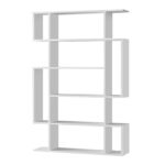 Βιβλιοθήκη Mito Megapap χρώμα λευκό 108x25x161εκ. - Image 4