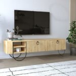 Βρες το Έπιπλο τηλεόρασης Norfolk Megapap χρώμα sapphire oak 151x35x43εκ. σε μοναδική τιμή στο clickforshop.gr