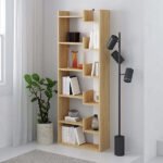 Βιβλιοθήκη Oppa Megapap χρώμα sapphire oak/λευκό 60x22x162εκ. - Image 2