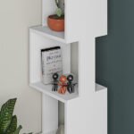Βιβλιοθήκη Piri Megapap χρώμα λευκό 35x30x161εκ. - Image 3