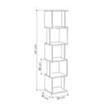 Βιβλιοθήκη Piri Megapap χρώμα sandstone 35x30x161εκ. - Image 5