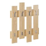 Κρεμάστρα τοίχου Wave Megapap χρώμα sapphire oak 64x4x81εκ. - Image 3
