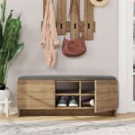 Παπουτσοθήκη Zulla Megapap χρώμα ανοιχτό καρυδί 110x37x43εκ. - Image 3