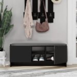 Παπουτσοθήκη Zulla Megapap χρώμα μαύρο 110x37x43εκ. - Image 2