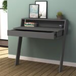 Γραφείο εργασίας Cowork Megapap χρώμα ανθρακί 94x50x91εκ. - Image 2