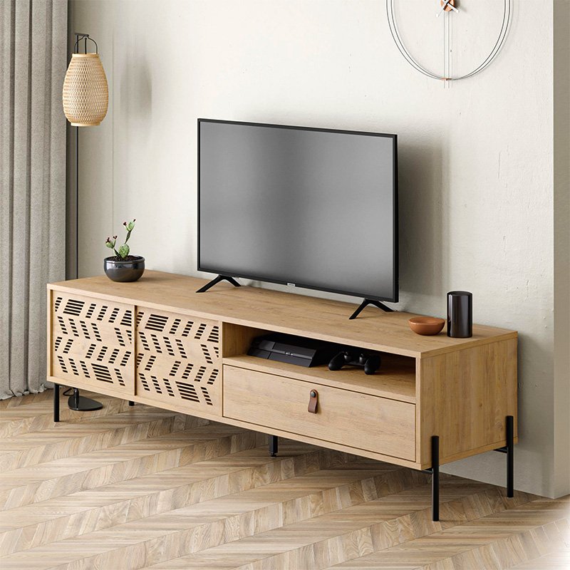 Έπιπλο τηλεόρασης Dionysos Megapap χρώμα sapphire oak 170x45x48 Βρες το Έπιπλο τηλεόρασης Dionysos Megapap χρώμα sapphire oak 170x45x48