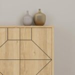 Μπουφές Dune Megapap χρώμα sapphire oak 184x35x77,4εκ. - Image 4