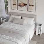 Κομοδίνο Elos Megapap σετ 2 τεμαχίων χρώμα λευκό 25x27x60εκ. - Image 2