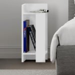 Κομοδίνο Elos Megapap σετ 2 τεμαχίων χρώμα λευκό 25x27x60εκ. - Image 3