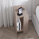 Κομοδίνο Elos Megapap σετ 2 τεμαχίων χρώμα ανοιχτή μόκα 25x27x60εκ. - Image 4