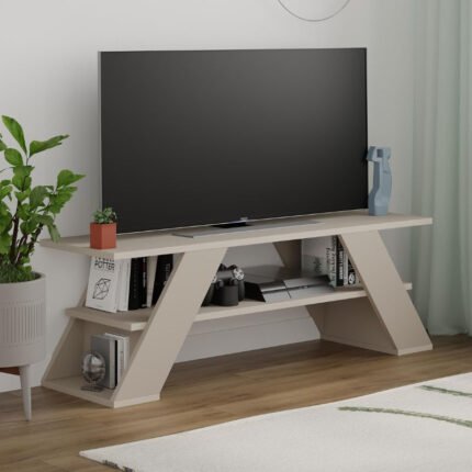 Βρες το Έπιπλο τηλεόρασης Farfalla Megapap χρώμα sandstone 120x33