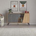 Μπουφές Fiona Megapap χρώμα sapphire oak - γκρι ρετρό 150x35,6x82εκ. - Image 3